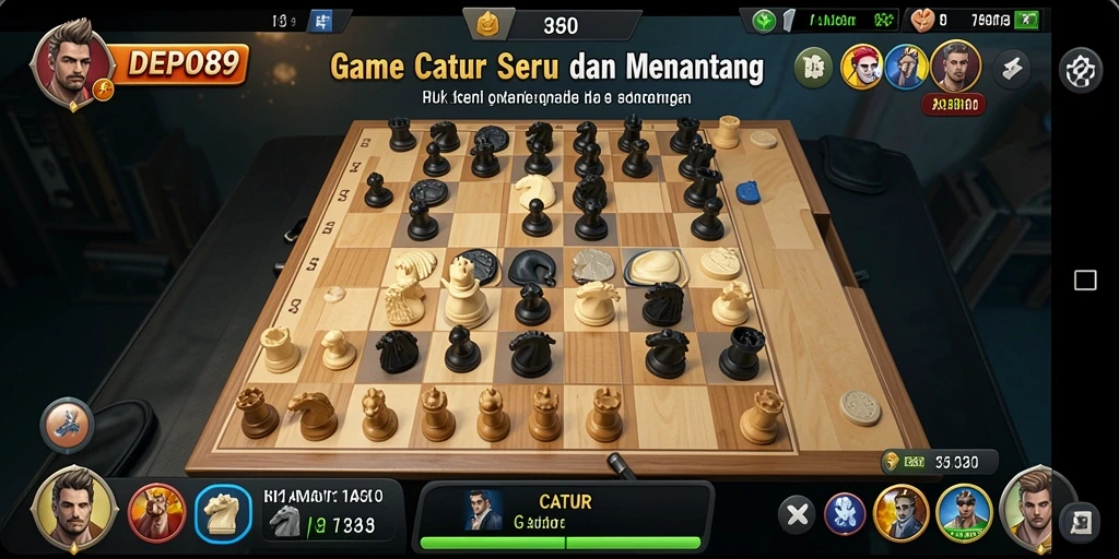 Antarmuka permainan DEPO89 yang menarik dan intuitif.