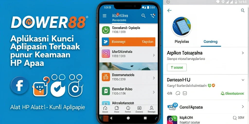 Screenshot DOWER88 menampilkan fitur kunci aplikasi yang aman.