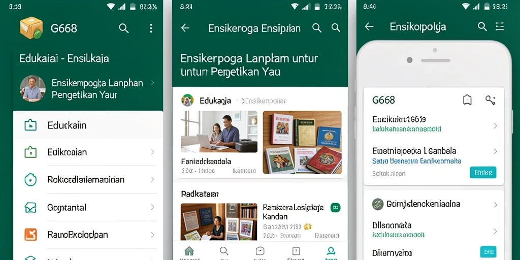 Tampilan antarmuka G668 yang informatif dan menarik.
