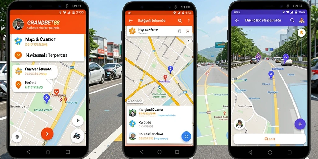 Tampilan antarmuka utama aplikasi GRANDBET88 untuk Navigasi Motor.