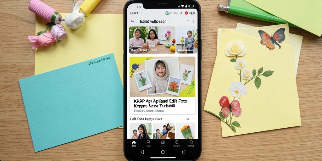Tampilan antarmuka aplikasi KKRP untuk editing foto kertas kaca.