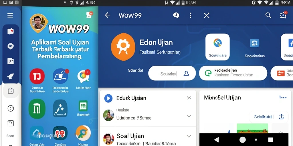 Tampilan antarmuka aplikasi WOW99 yang interaktif dan mudah digunakan.