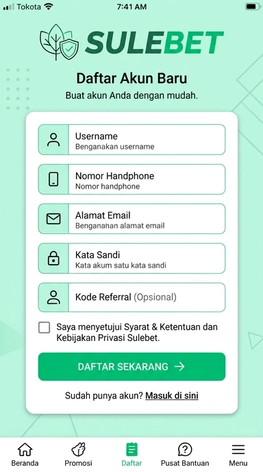 Cara Praktis Buat Akun Baru Sulebet